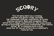 SCQORY - Halloween Horror Typeface, a Handwritten Font by Boril Std (Thumbnail 4 of 10)