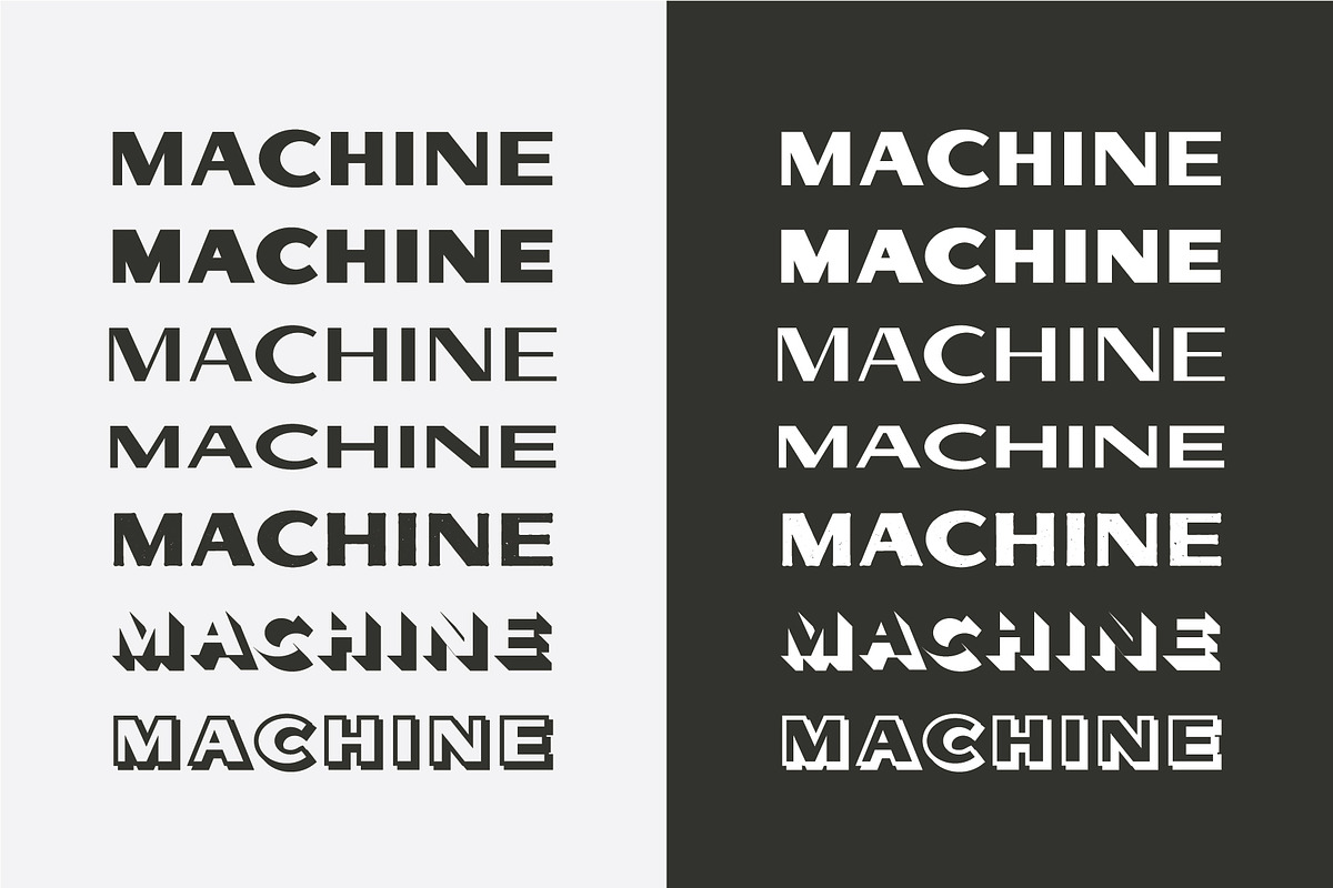 Machine Shop Bundle, a Font by Alphatone Design Co. (Photo 3 of 10)