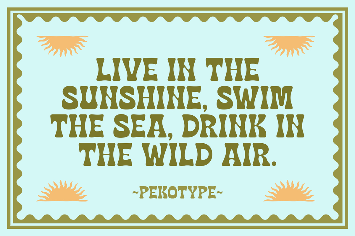 Tropic Sundae - Summer Display Font, a Sans Serif Font by Pekotype (Photo 8 of 15)