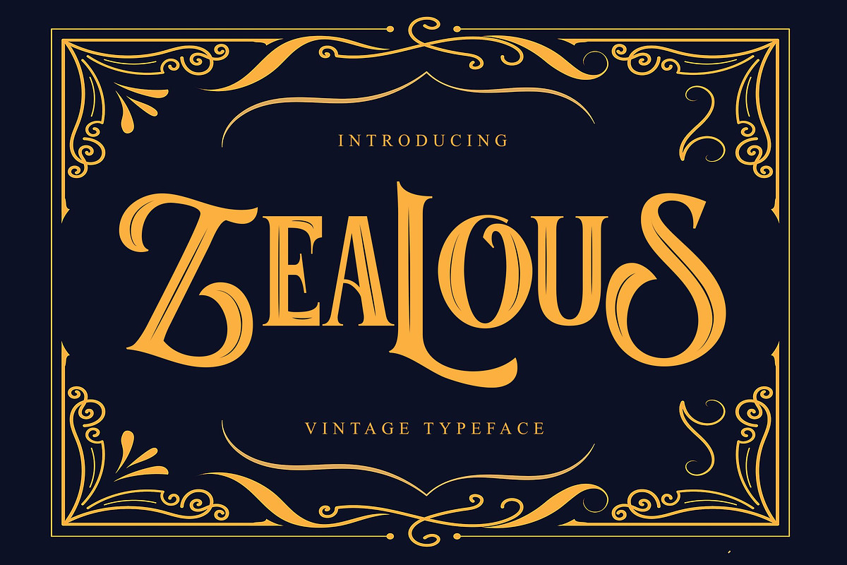 Zealous Font, a Serif Font by Meizzaluna Design (Photo 1 of 8)