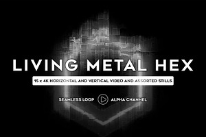 Living Metal Hex - 18 Assets 4k