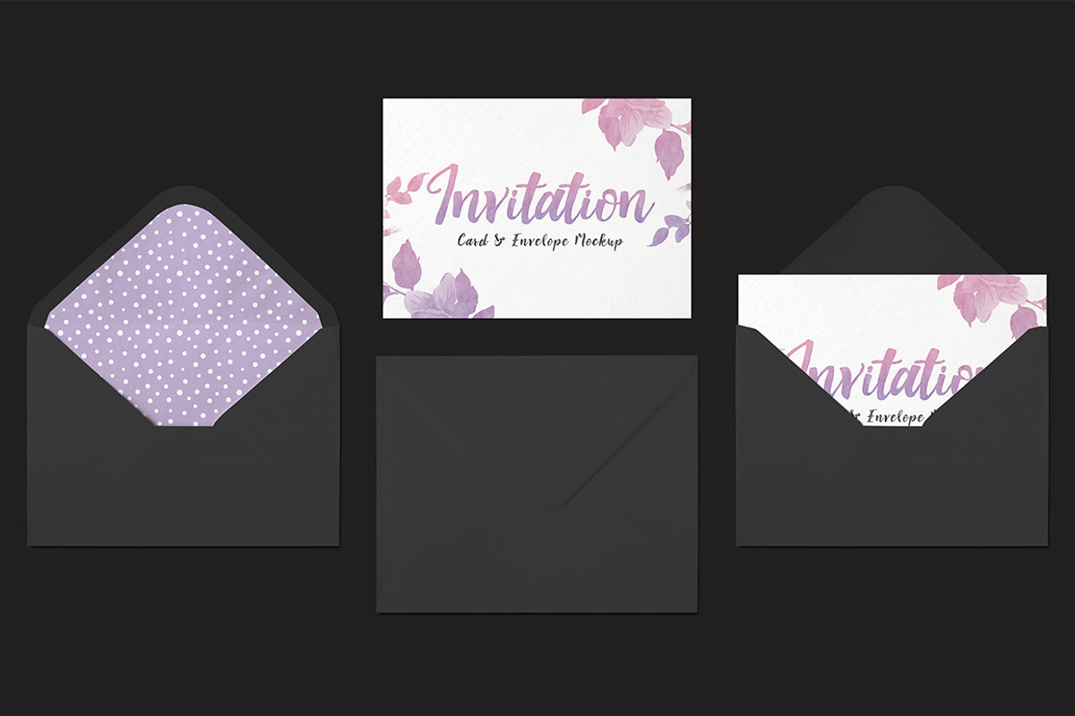 Invitation Card & Envelope Mockup, a Print Template by Medialoot (Photo 4 of 4)