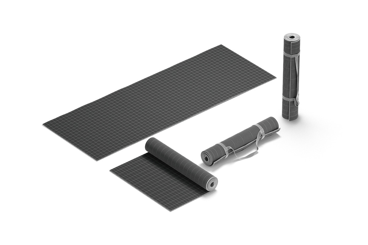 Four Yoga and Tourism Mats 3D Model, an Object 3D Model by rebrandy (Photo 8 of 9)
