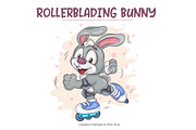 Set of Cartoon Bunny_02. T-Shirt., an Animal Illustration by KENO Mascots (Thumbnail 4 of 7)