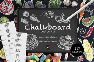 Chalkboard Design Kit For Procreate