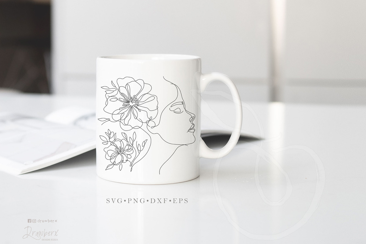 Floral Line Art illustration svg 150, an Illustration by Drawberx (Photo 6 of 13)