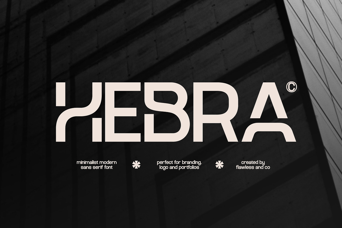 Hebra - Modern Sans Serif Font, a Sans Serif Font by Flawless And Co (Photo 1 of 10)