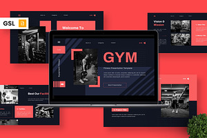 Gym - Fitness Google Slide, a Presentation Template by Deepslide Studio