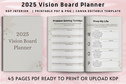 2025 Vision Board Planner, a Print Template by Book2bees (Thumbnail 1 of 4)