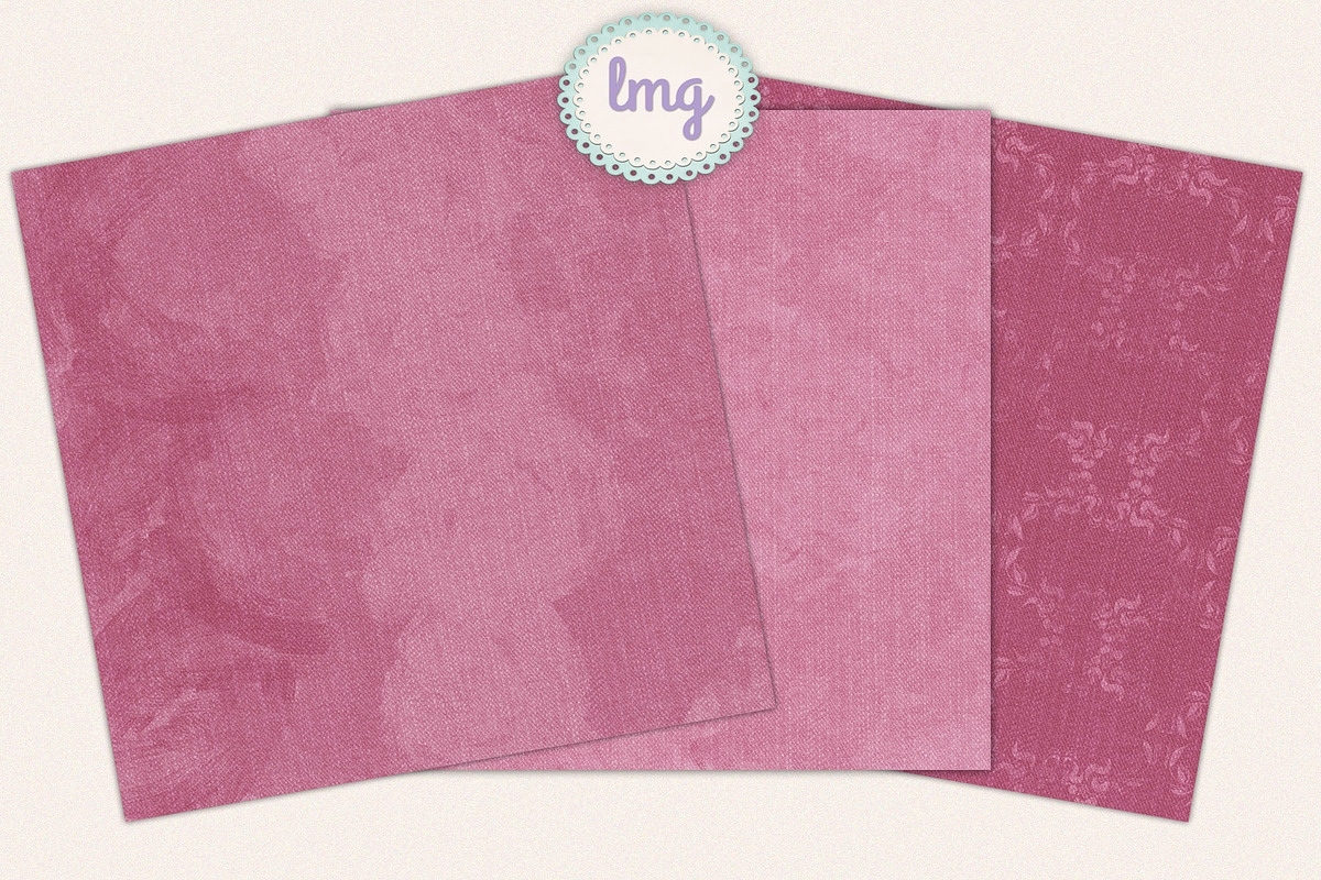 Pink Denim Scrapbook Paper, a Pattern Graphic by Lavender Mint Graphics (Photo 5 of 5)