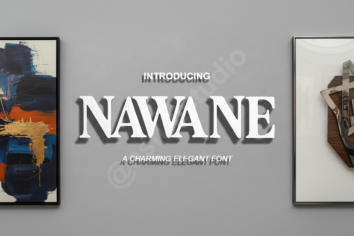 Nawane | Elegant Modern Serif Typefa, a Font by Astuti Studio (Photo 1 of 16)