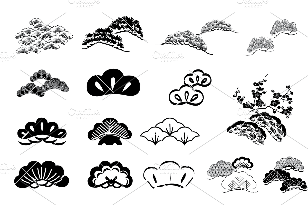 Bonsai Tree Elements, an Object Graphic by marukopum (Photo 2 of 3)