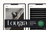 Lougra - Modern Branding Font, a Sans Serif Font by creativemedialab (Thumbnail 1 of 12)