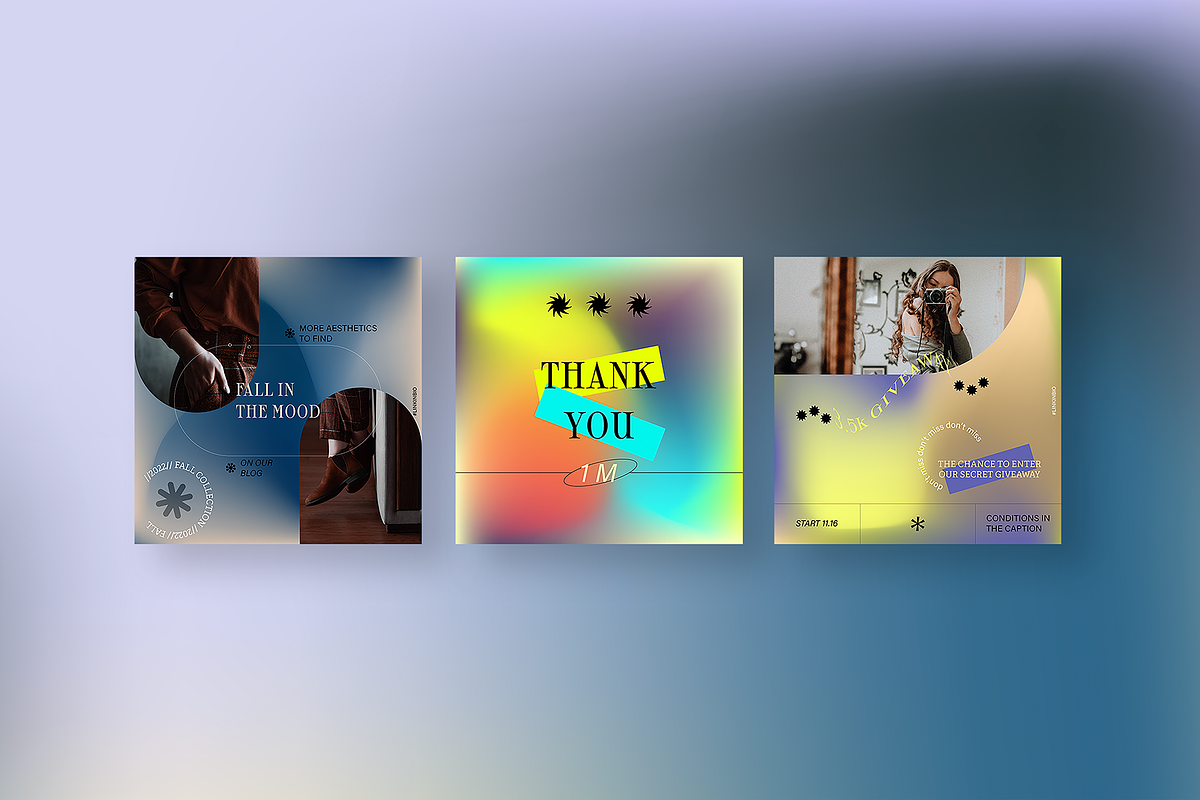 Falling Leaves Instagram Templates, a Social Media Template by maaariabouvier (Photo 3 of 9)