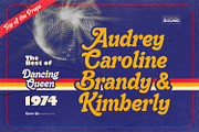 Ritchie Ritz - 70s Retro Font, a Script Font by ikiiko (Thumbnail 2 of 7)