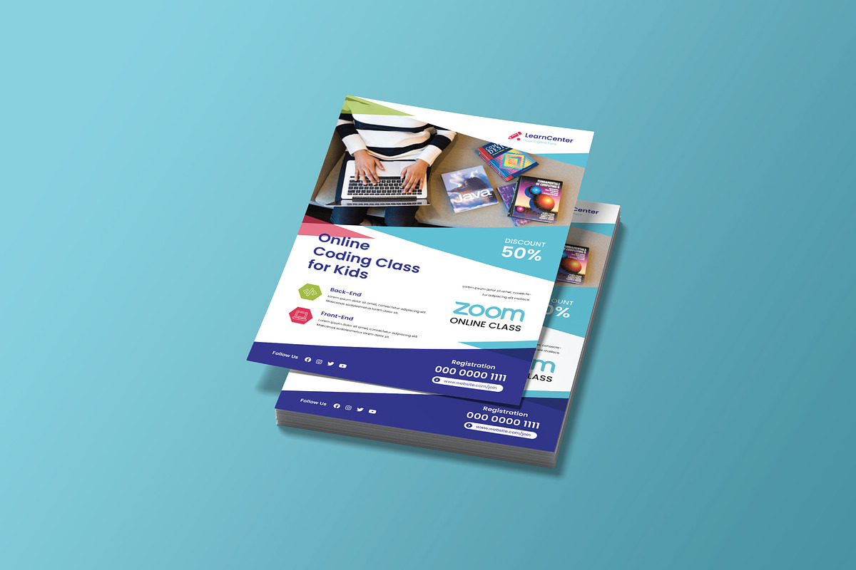 Online Coding Class For Kids Flyer, a Flyer Template by rivatxfz (Photo 2 of 3)