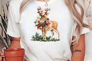 Watercolor Christmas Winter Animals, a Seasonal Illustration by Black Bird Studio (Thumbnail 4 of 7)