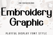 Embroidery Graphic, a Script Font by InermediaSTUDIO (Thumbnail 1 of 8)
