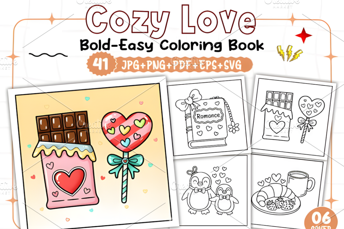 Cozy Love Bold & Easy, a Decorative Illustration by Ink Gallery (Photo 1 of 9)