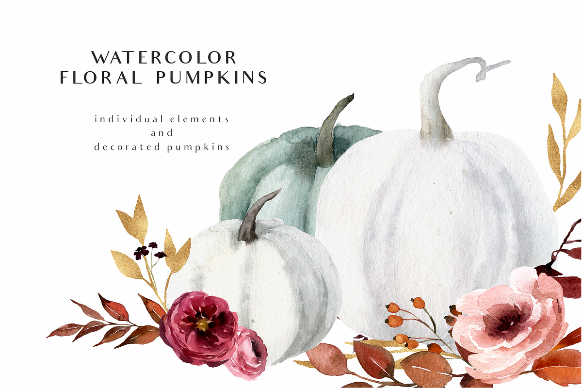 Hello autumn - watercolor collection, a Seasonal Illustration by Youksy (Photo 9 of 17)