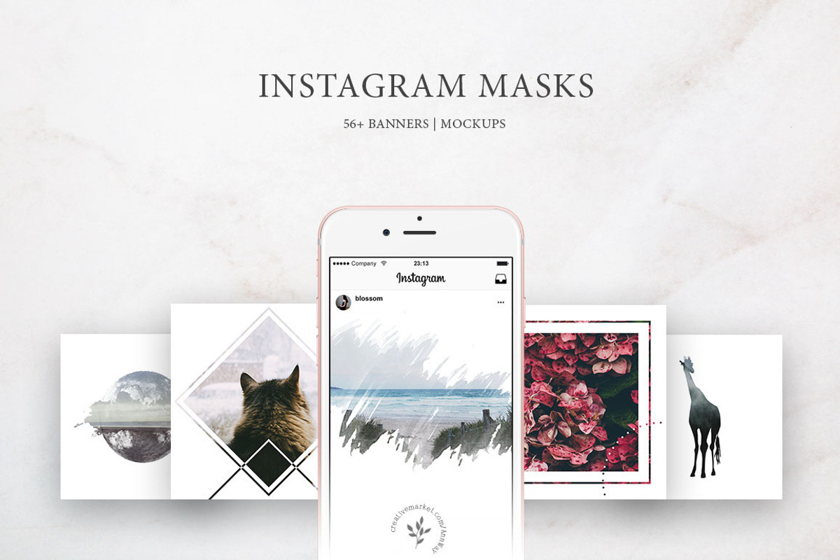 Instagram Masks, a Social Media Template by Blossom (Photo 1 of 7)