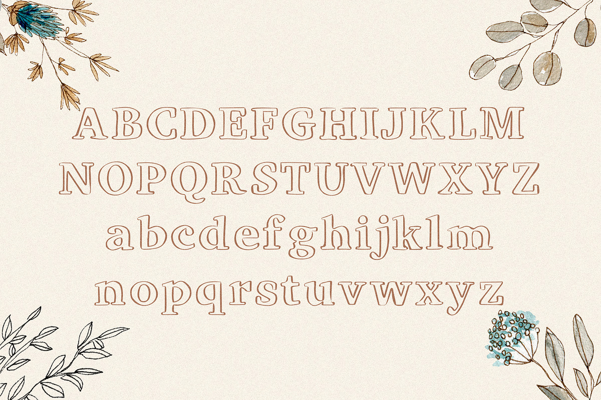 Viktoria - Outline Serif Typeface, a Serif Font by HipFonts (Photo 2 of 9)