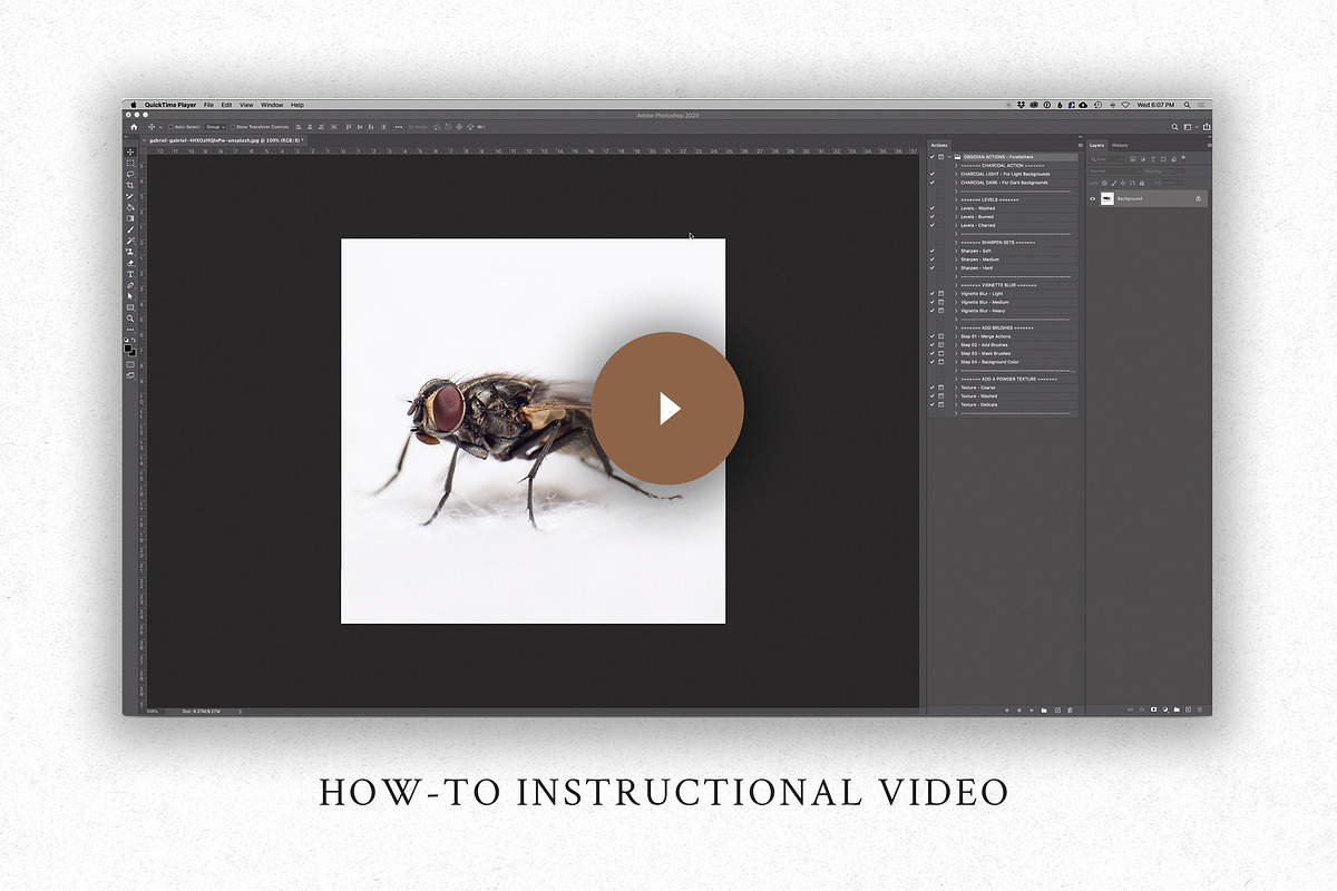 OBSIDIAN Charcoal Photoshop Actions, an Action Add-On by Forefathers (Photo 9 of 9)