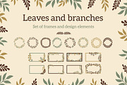 Leaves frames and elements, an Object Graphic by Woters little shop (Thumbnail 1 of 7)