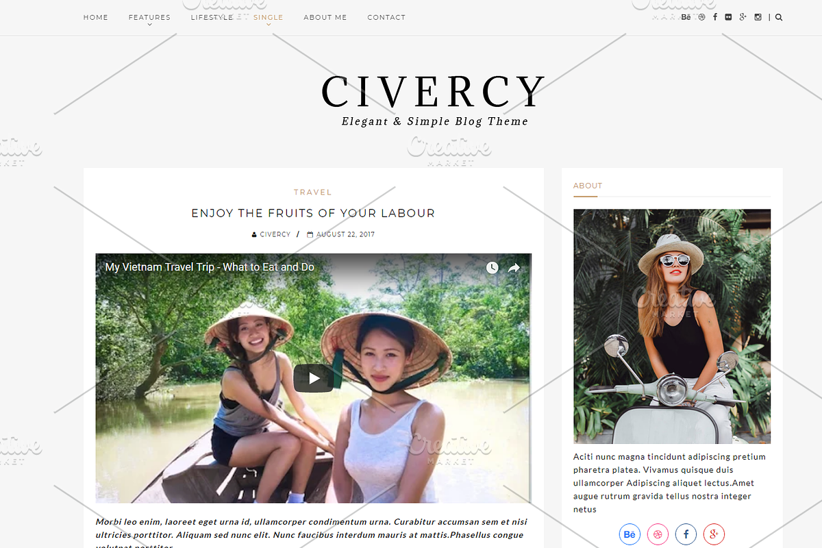 Civercy - Elegant WordPress Theme, a WordPress Template by kaiwp (Photo 2 of 4)