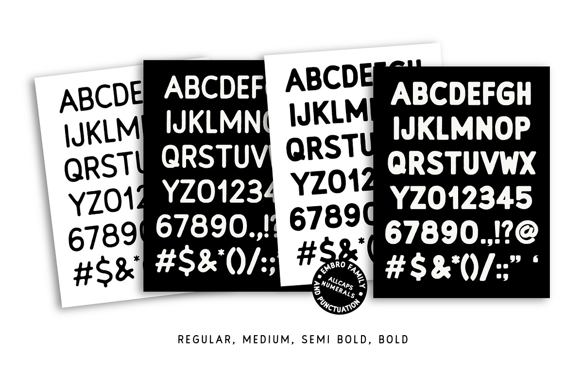 EMBRO Font Family preview 5