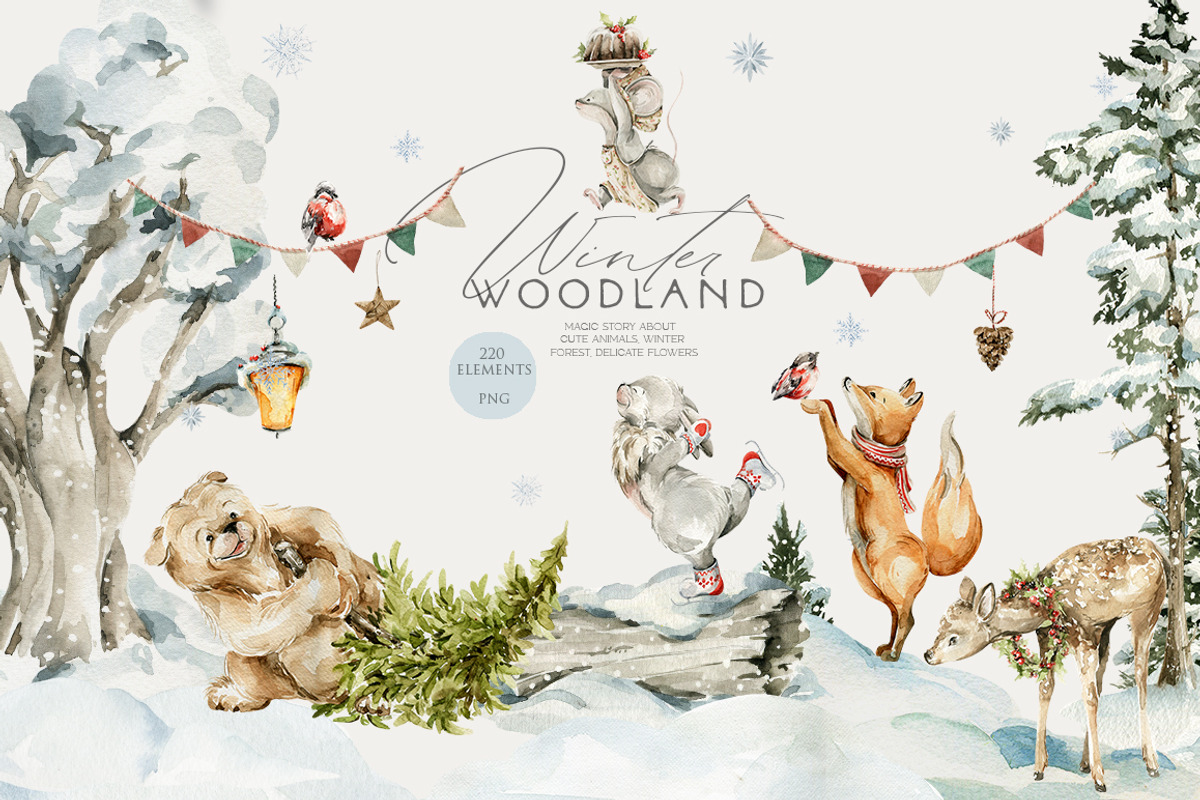 Woodland animals Bundle 2000, an Animal Illustration by 60secondsArt (Photo 3 of 13)