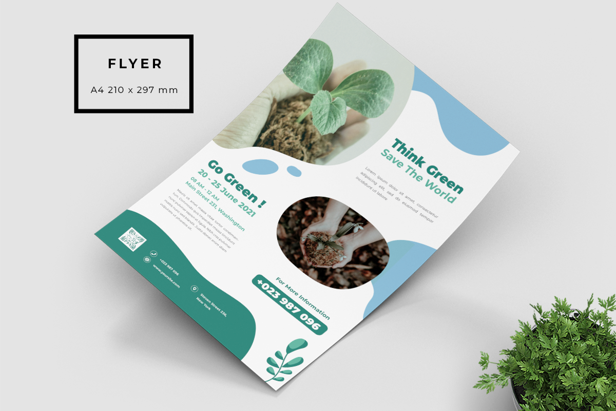 Green Environment Flyer, a Flyer Template by Rahardi Creative