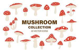 Mushroom Vector Collection