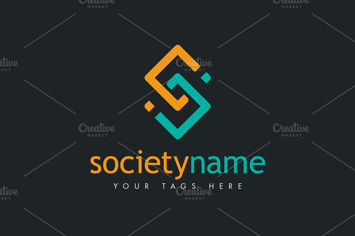 S Interlaced Squares Custom Logo, a Branding & Logo Template by ARTE MIGUEL (Photo 2 of 3)