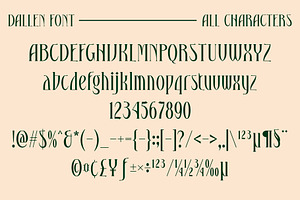 Dallen Serif Font