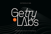 Getry LAbs - Modern Font, a Sans Serif Font by Viswal Studio (Thumbnail 1 of 6)