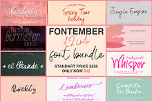Fontember 12in1 Font Bundle