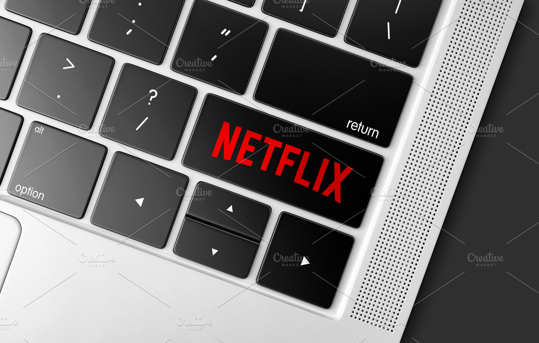 Netflix key on a computer keyboard, a Technology Photo by BOOCYS