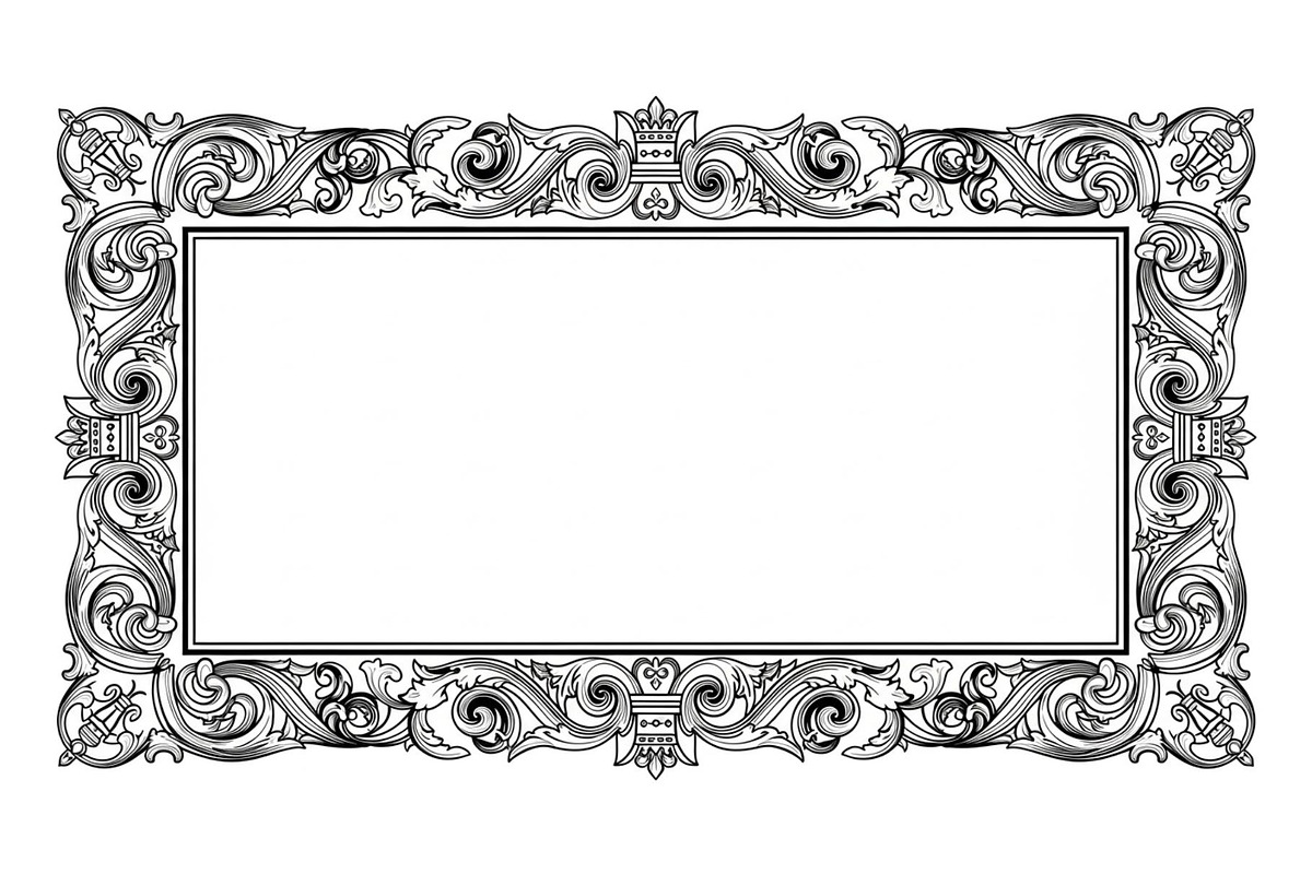 Vintage Rectangle Frame SVG Bundle, an Illustration by Designs_River (Photo 2 of 31)