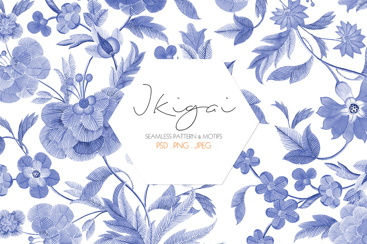 Ikigai, Watercolor Seamless Pattern!, a Pattern Graphic by TSTUDIO
