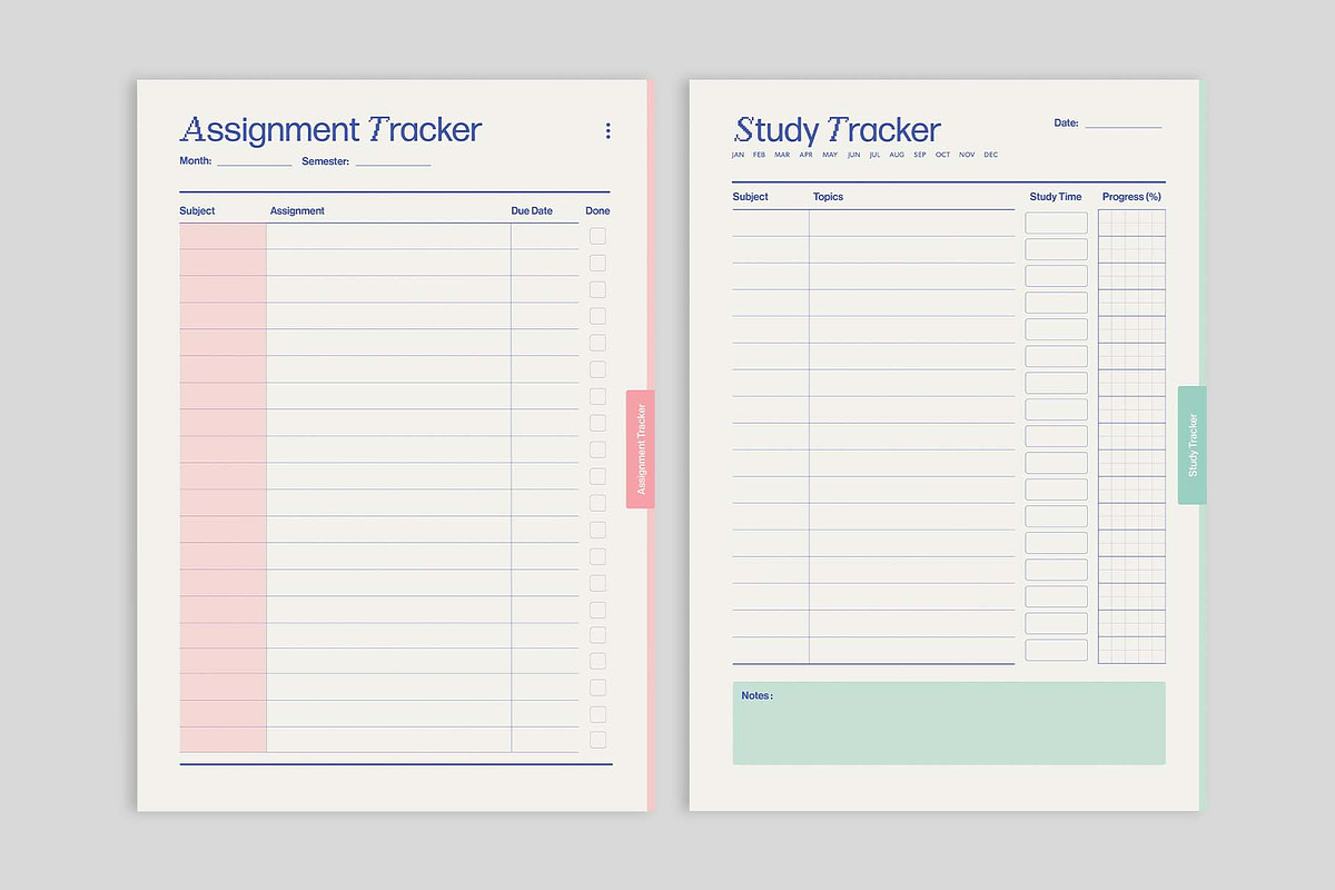 Student Planner Template, a Stationery Template by BrandPacks (Photo 3 of 4)