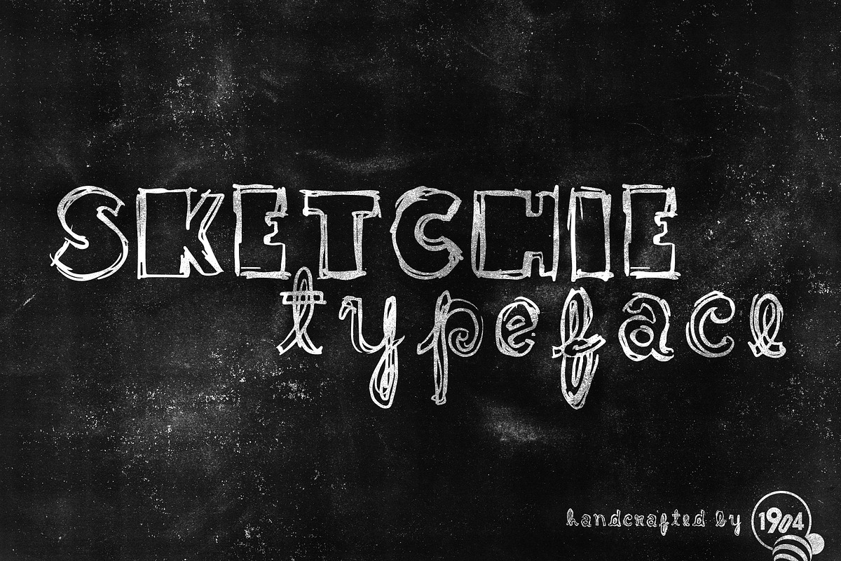Sketchie Typeface, a Script Font by 1904 Studio (Photo 1 of 6)