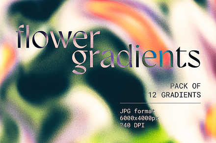 Flower gradients, a Background Graphic by Camille Natton