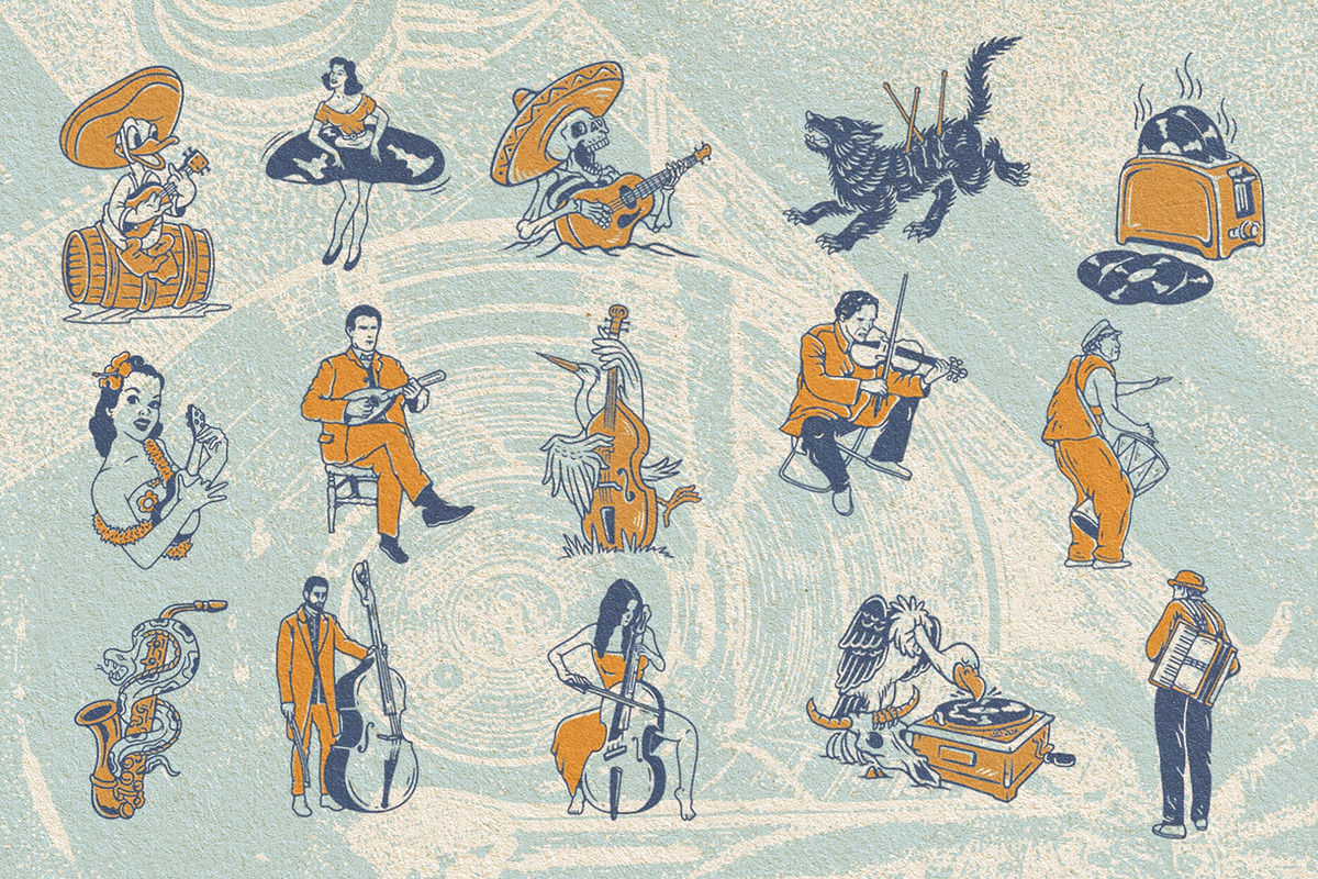 Musical Illustrations, a Person Illustration by Megflags (Photo 4 of 10)