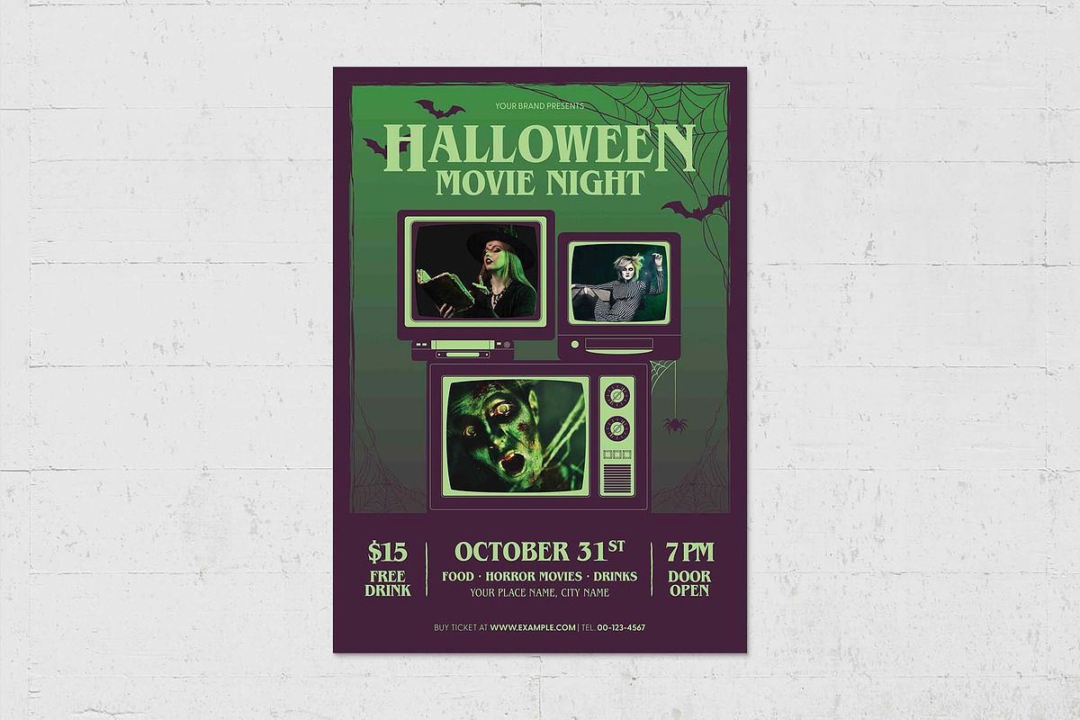 Halloween Flyer Template, a Flyer Template by BrandPacks (Photo 2 of 5)