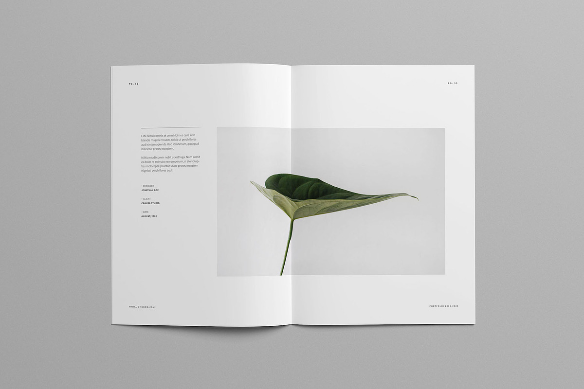 Minimal Portfolio, a Brochure Template by Meenom Templates (Photo 9 of 20)