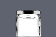 Clear Glass Mason Jar with Metal Lid, a Packaging Mockup by Professional Assets (Thumbnail 4 of 5)