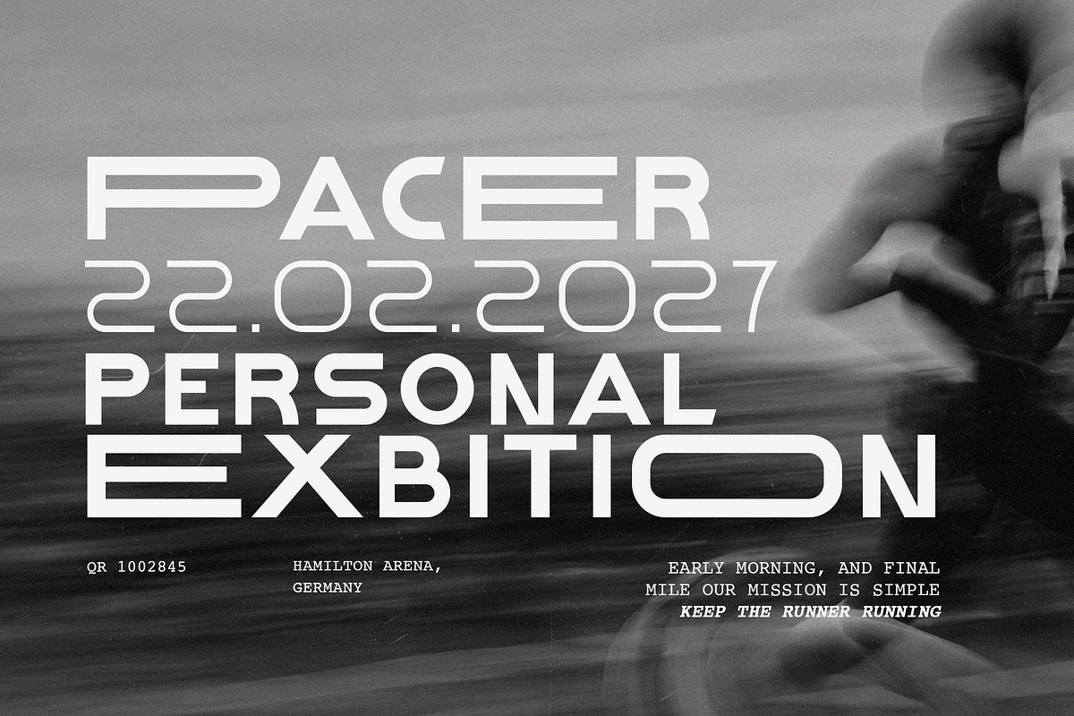Pionare – Futuristic Extended, a Sans Serif Font by Tammami (Photo 3 of 9)