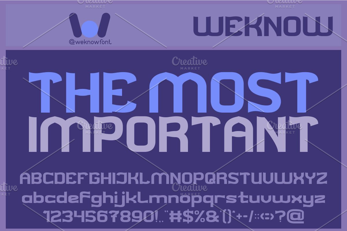 Core Thought font, a Font by weknow (Photo 3 of 8)