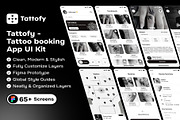 Tattofy - Tattoo booking App UI Kit, an UI Kit Template by Creative Perspective (Thumbnail 1 of 8)